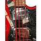 Used Squier Paranormal Rascal Jag Wide Range Candy Apple Red Metallic Electric Bass Guitar
