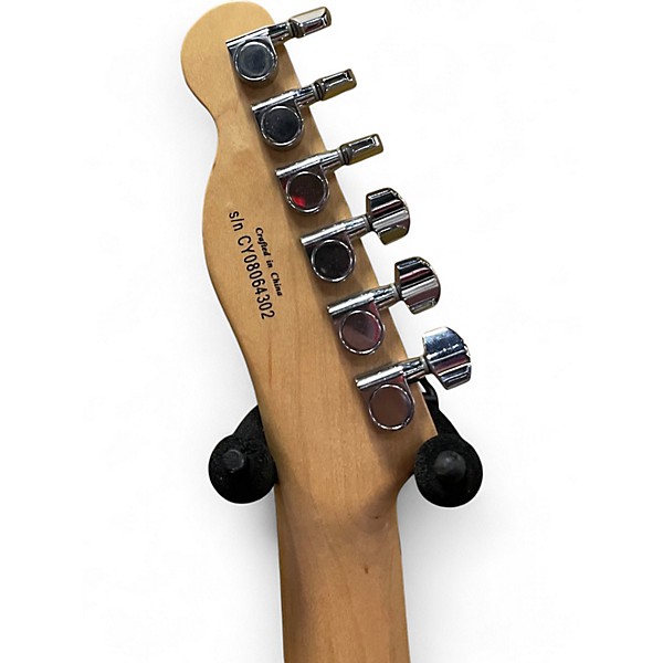 Used Squier Vintage Modified Telecaster Thinline Black Hollow Body Electric Guitar