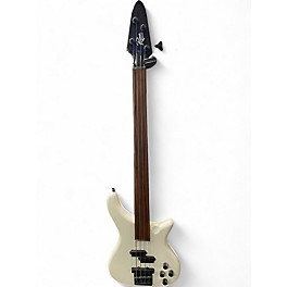 Used Rogue LX200BF White Electric Bass Guitar