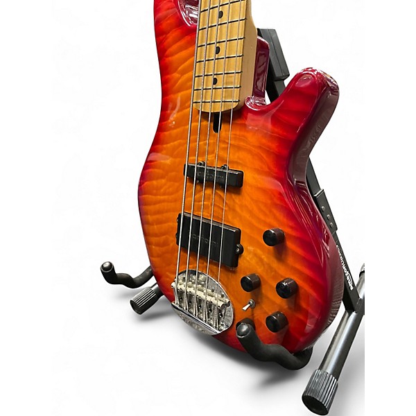 Used Lakland 55-02 Skyline Series 5 String Honey Burst Electric Bass Guitar