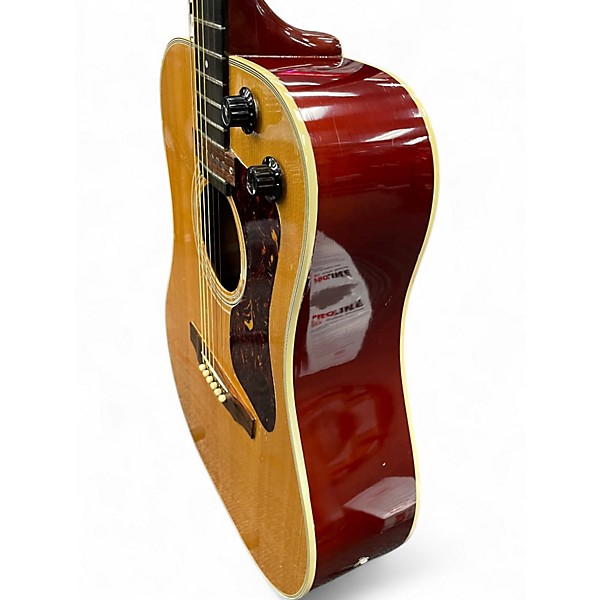 Used 1970s Guild D44NT Natural Acoustic Electric Guitar