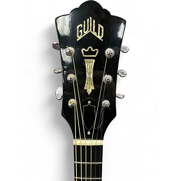 Used 1970s Guild D44NT Natural Acoustic Electric Guitar