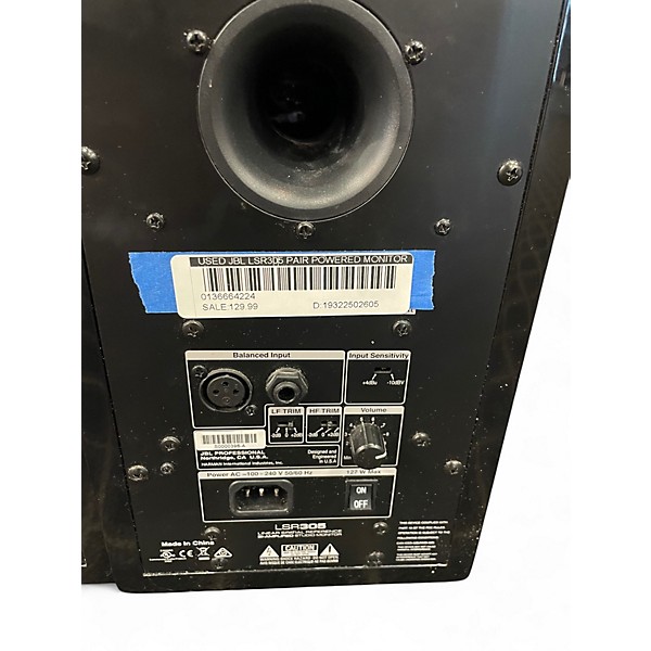 Used JBL LSR305 Pair Powered Monitor