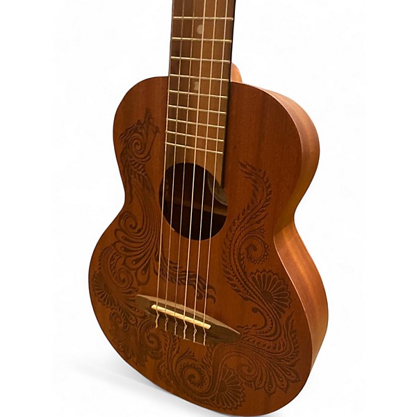 Used Luna HENNA DRAGON MAHOGANY 6 STRING Mahogany Ukulele