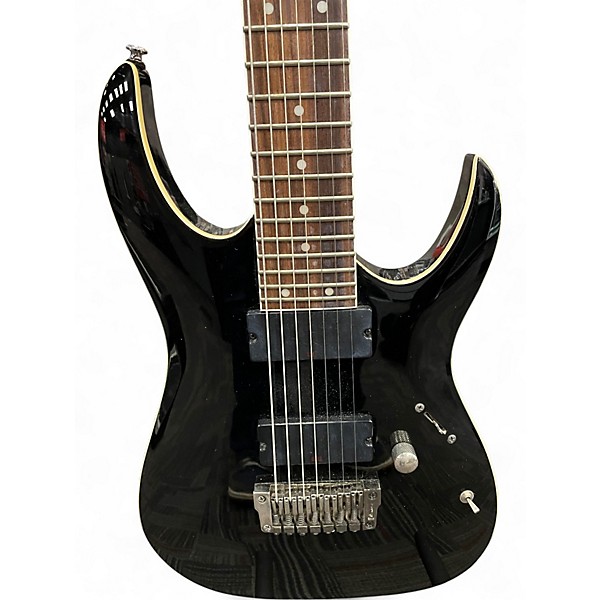 Used Ibanez RGA7 Black Solid Body Electric Guitar