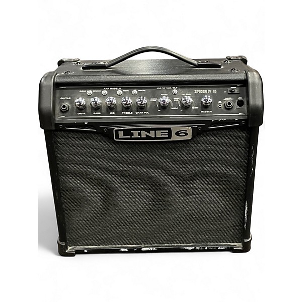 Used Line 6 Spider IV 15W 1X8 Guitar Combo Amp