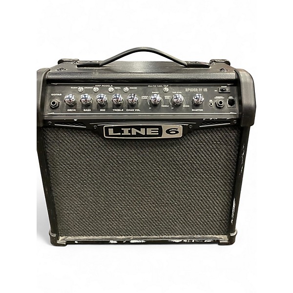 Used Line 6 Spider IV 15W 1X8 Guitar Combo Amp