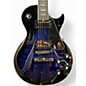 Used Gibson LES PAUL CUSTOM BATS IN FLIGHT Dark Blue Burst Solid Body Electric Guitar