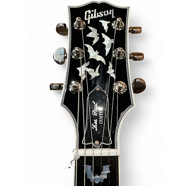 Used Gibson LES PAUL CUSTOM BATS IN FLIGHT Dark Blue Burst Solid Body Electric Guitar
