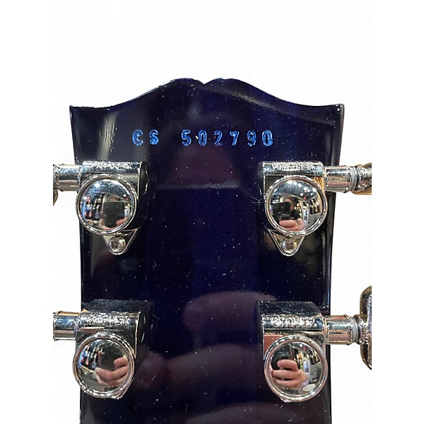 Used Gibson LES PAUL CUSTOM BATS IN FLIGHT Dark Blue Burst Solid Body Electric Guitar