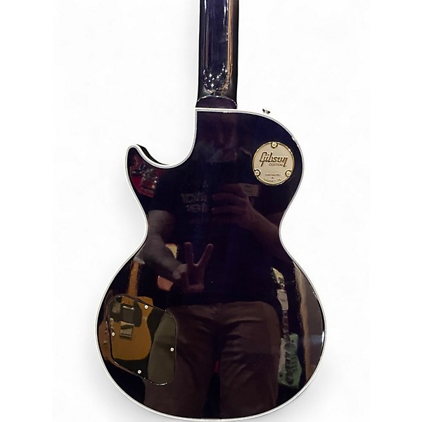 Used Gibson LES PAUL CUSTOM BATS IN FLIGHT Dark Blue Burst Solid Body Electric Guitar