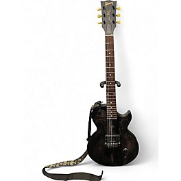 Used Gibson Les Paul CM 2015 Trans Black Solid Body Electric Guitar