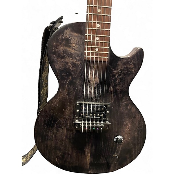 Used Gibson Les Paul CM 2015 Trans Black Solid Body Electric Guitar