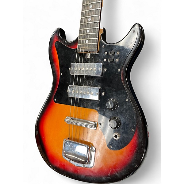Used Harmony H-802 2 Tone Sunburst Solid Body Electric Guitar