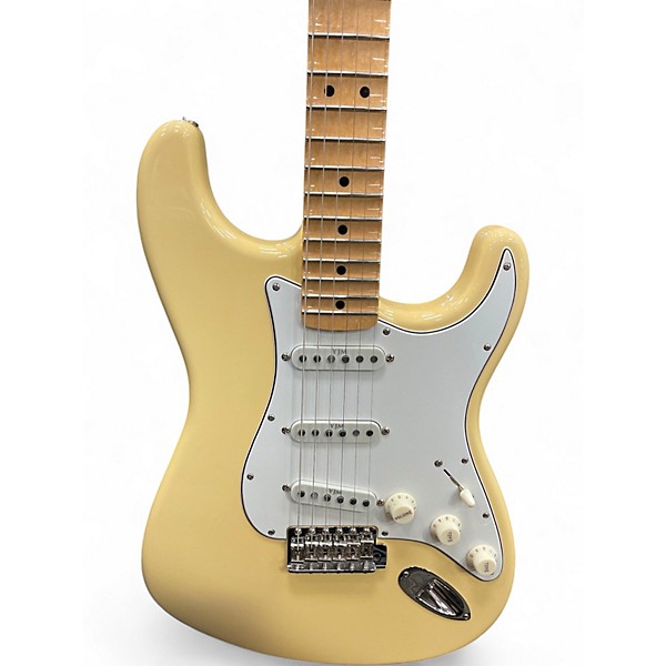 Used 2025 Fender Malmsteen Strat NOS Vintage White Solid Body Electric Guitar