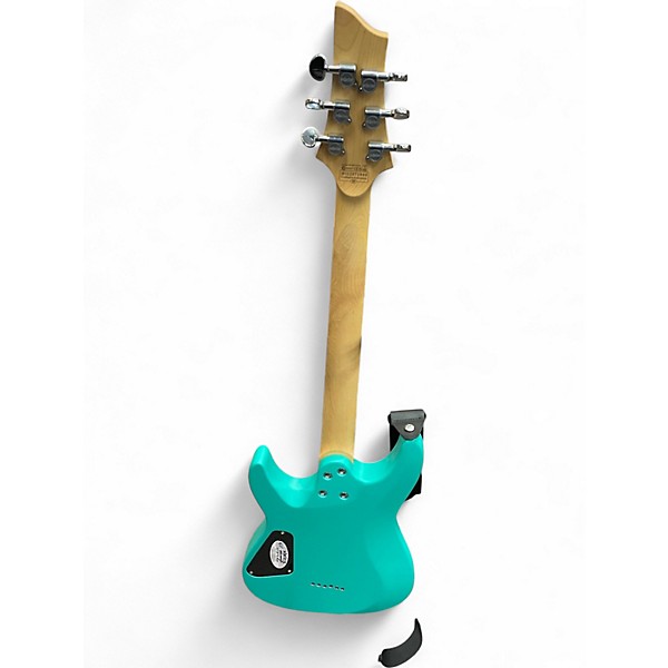Used Schecter Guitar Research c6 deluxe Seafoam Green Solid Body Electric Guitar