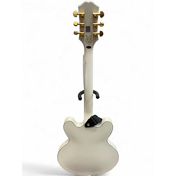 Used 2023 Epiphone emily wolfe Sheraton White Hollow Body Electric Guitar