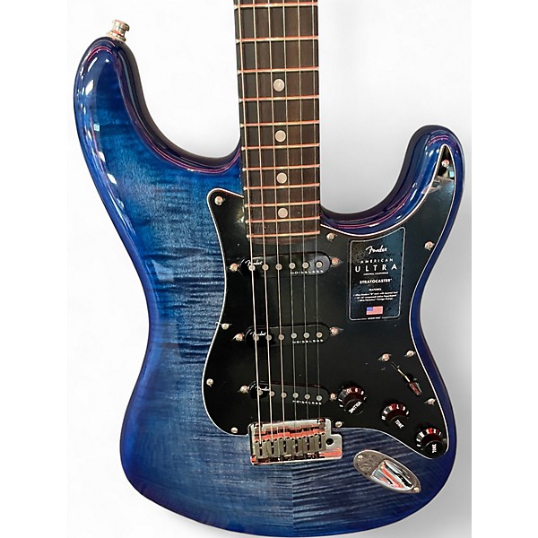 Used 2021 Fender Limited Edition Ultra Stratocaster Denim Burst Solid Body Electric Guitar