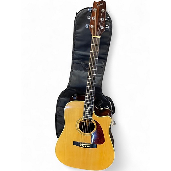 Used Fender f-230CE Natural Acoustic Electric Guitar