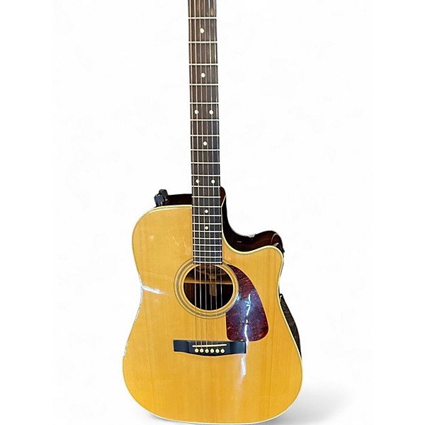 Used Fender f-230CE Natural Acoustic Electric Guitar