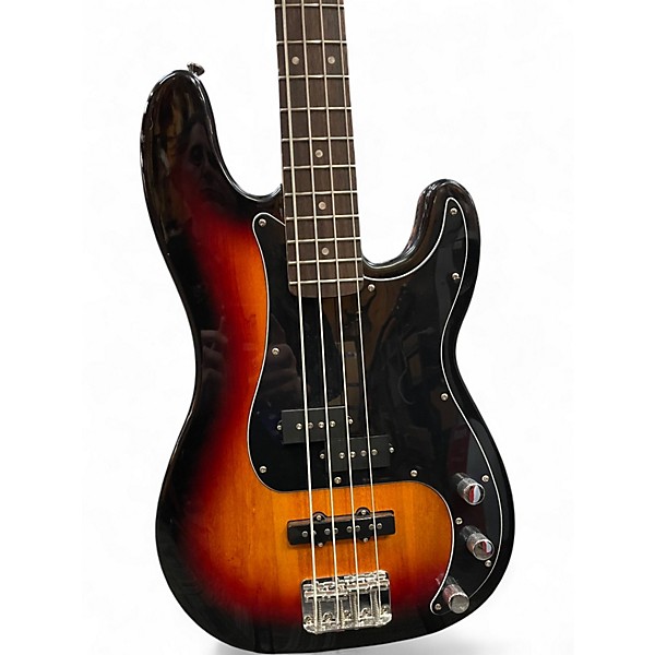 Used Squier Affinity Precision Bass Sunburst Electric Bass Guitar