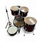 Used Yamaha 5 Piece ACCENT COMBO Wine Red Drum Kit