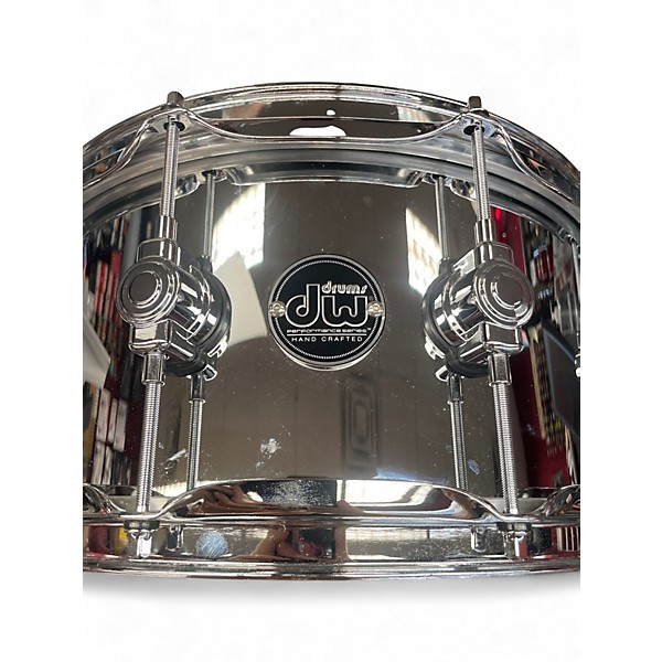 Used DW 14X6.5 Performance Series Steel Snare Chrome Drum
