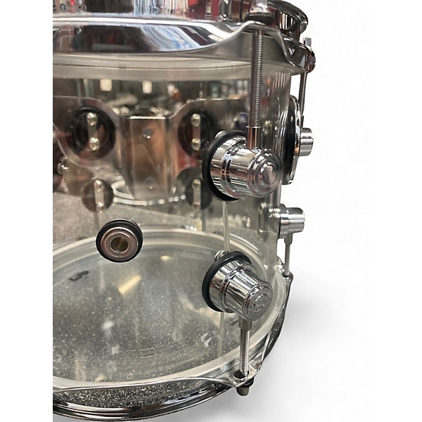 Used DW 7 Piece Design Series Acrylic Clear Drum Kit