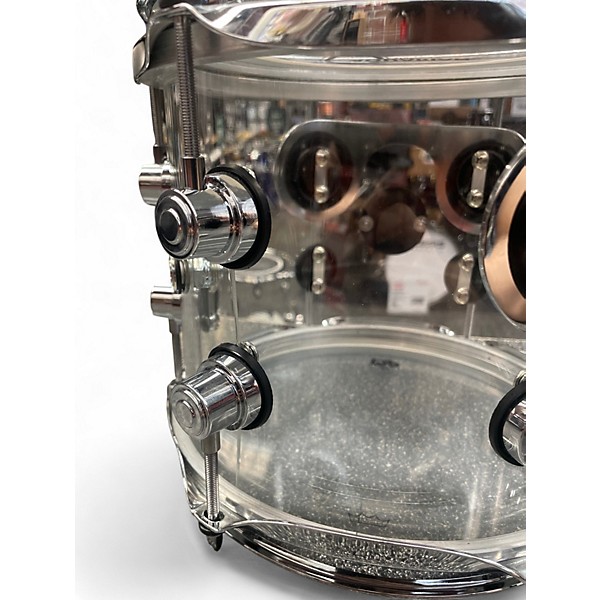 Used DW 7 Piece Design Series Acrylic Clear Drum Kit