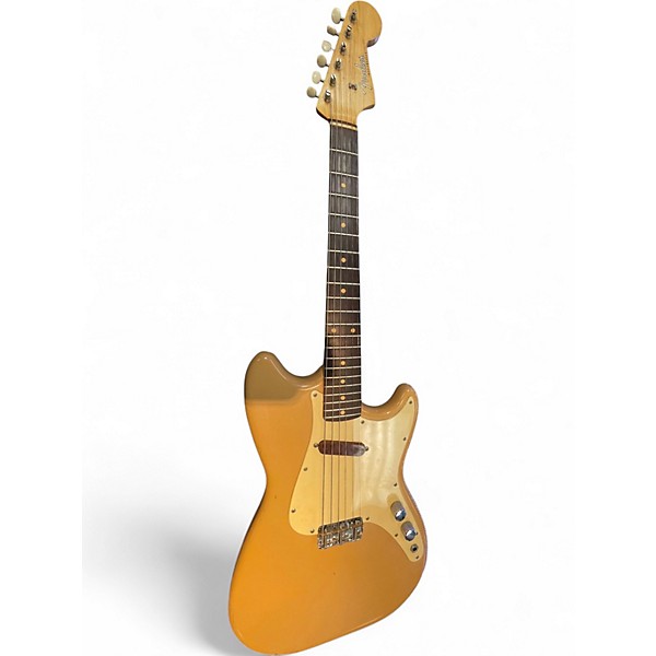 Vintage 1960 Fender Musicmaster Desert Sand Solid Body Electric Guitar