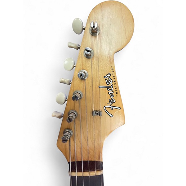 Vintage 1960 Fender Musicmaster Desert Sand Solid Body Electric Guitar