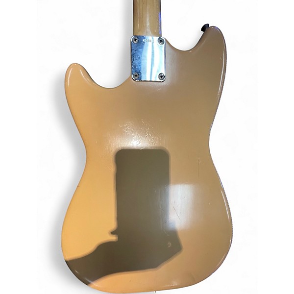 Vintage 1960 Fender Musicmaster Desert Sand Solid Body Electric Guitar