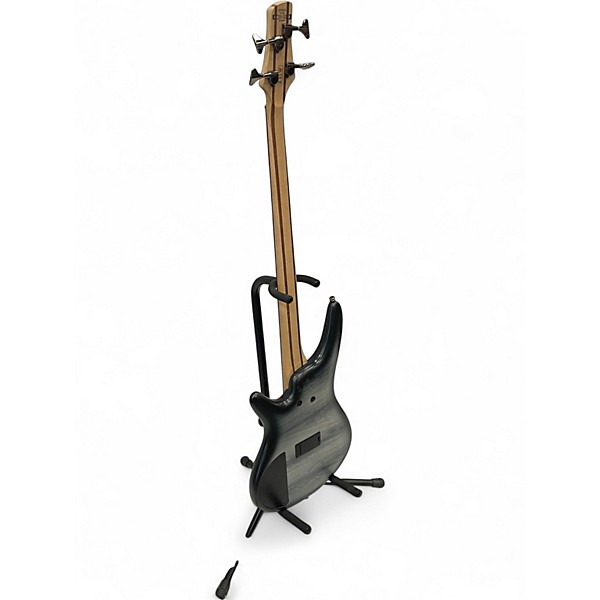 Used 2018 Ibanez SR300 BLACK PLANET MATTE Electric Bass Guitar