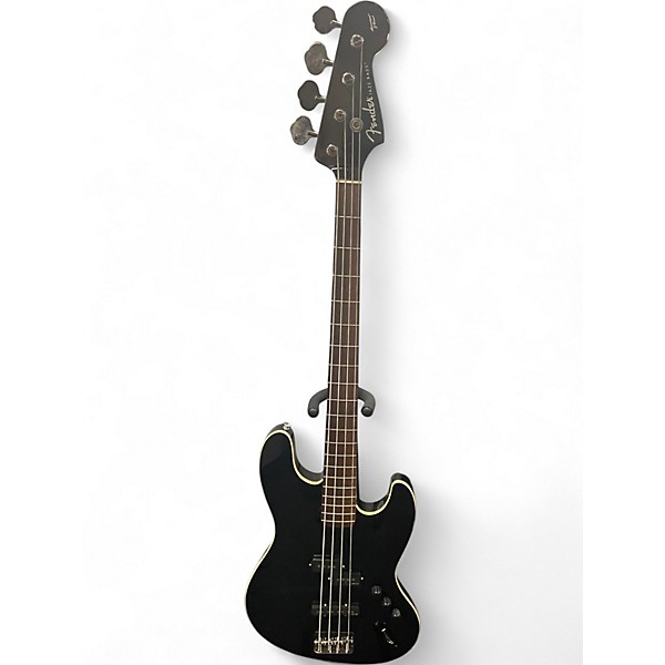 Used Fender Aerodyne Jazz Bass Black Electric Bass Guitar