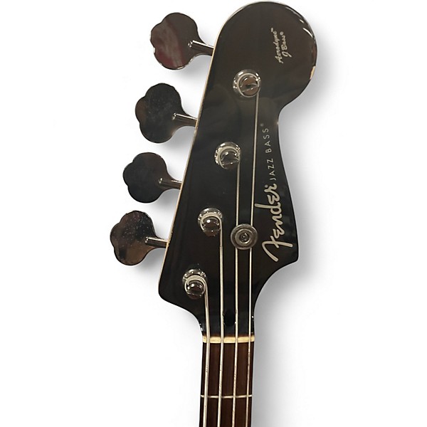 Used Fender Aerodyne Jazz Bass Black Electric Bass Guitar