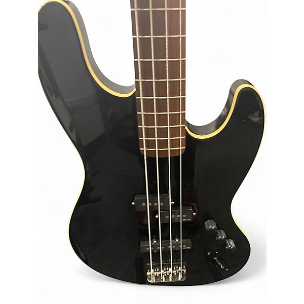 Used Fender Aerodyne Jazz Bass Black Electric Bass Guitar