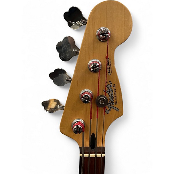 Used Fender Standard Fretless Jazz Bass METALLIC CRIMSON Electric Bass Guitar