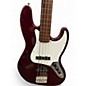 Used Fender Standard Fretless Jazz Bass METALLIC CRIMSON Electric Bass Guitar