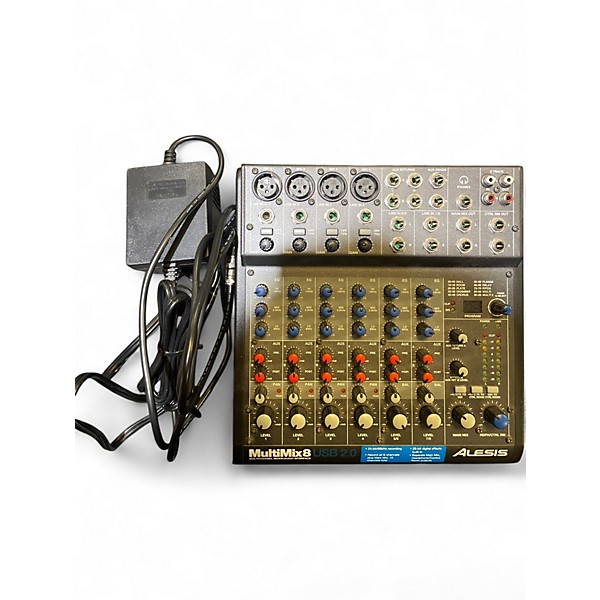 Used Alesis MultiMix 8 USB 8-Channel Unpowered Mixer