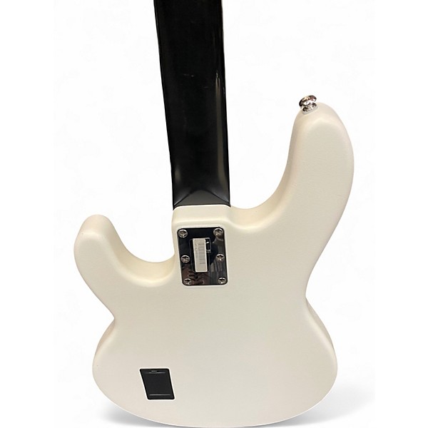 Used Ernie Ball Music Man SUB SATIN WHITE Electric Bass Guitar