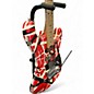 Used EVH Striped Series Frankie Red w/ Black & White Stripes Solid Body Electric Guitar
