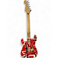 Used EVH Striped Series Frankie Red w/ Black & White Stripes Solid Body Electric Guitar