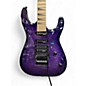 Used Jackson JS34Q Dinky quilted purple burst Solid Body Electric Guitar