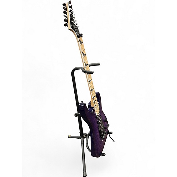 Used Jackson JS34Q Dinky quilted purple burst Solid Body Electric Guitar
