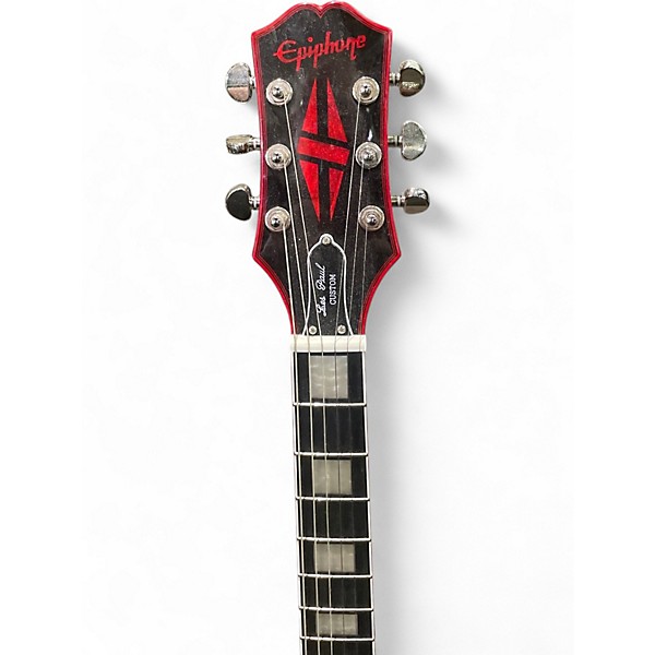 Used Epiphone LES PAUL WIDOW RED Solid Body Electric Guitar