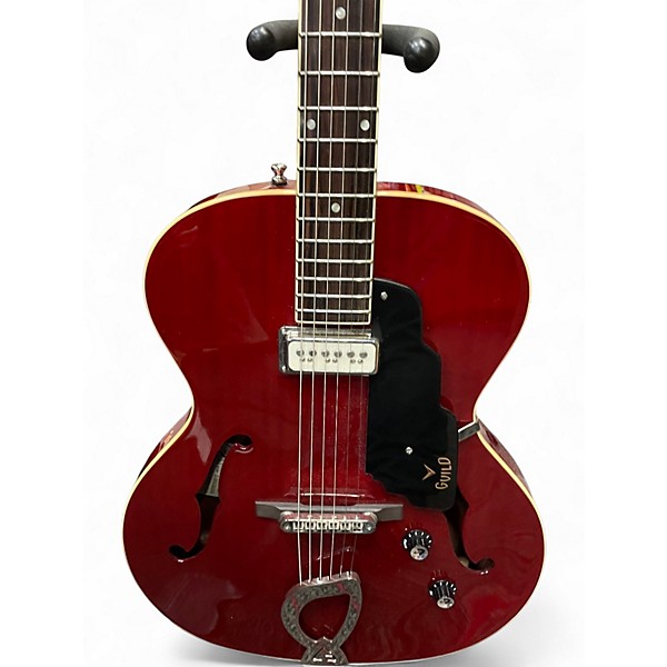 Used Guild T-50 slim Wine Red Hollow Body Electric Guitar