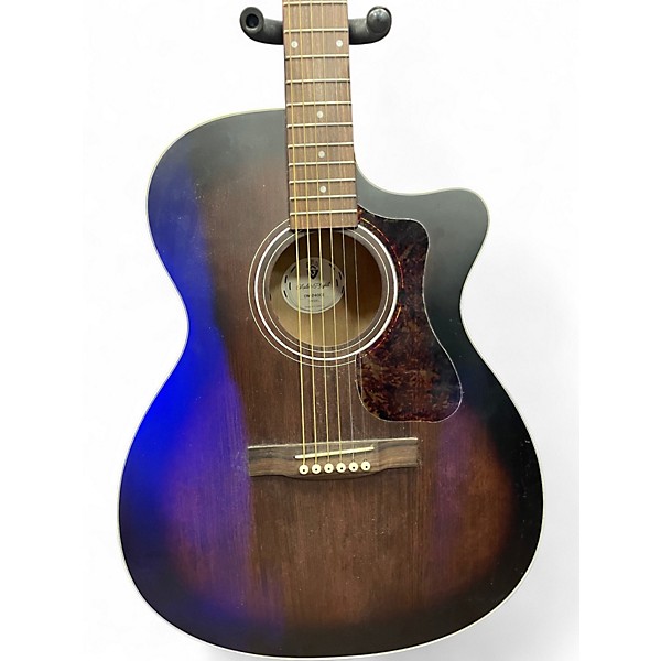 Used Guild OM-240CE Charcoal Burst Acoustic Guitar