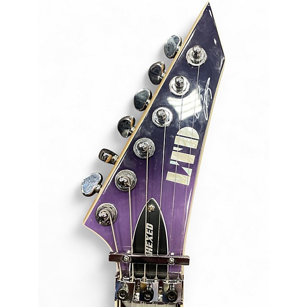 Used ESP LTD HEXED Purple Solid Body Electric Guitar