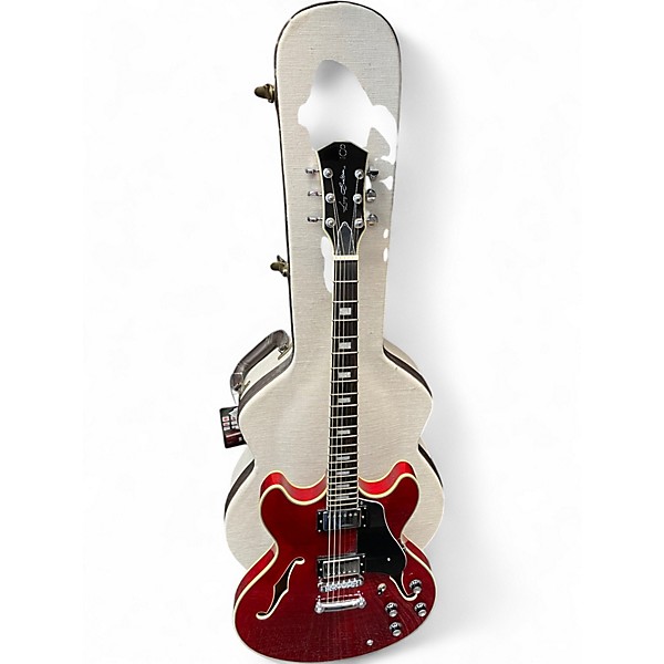 Used Sire Larry Carlton H7 Burgundy Hollow Body Electric Guitar