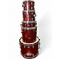 Used Pearl 5 Piece Roadshow Red Sparkle Drum Kit thumbnail